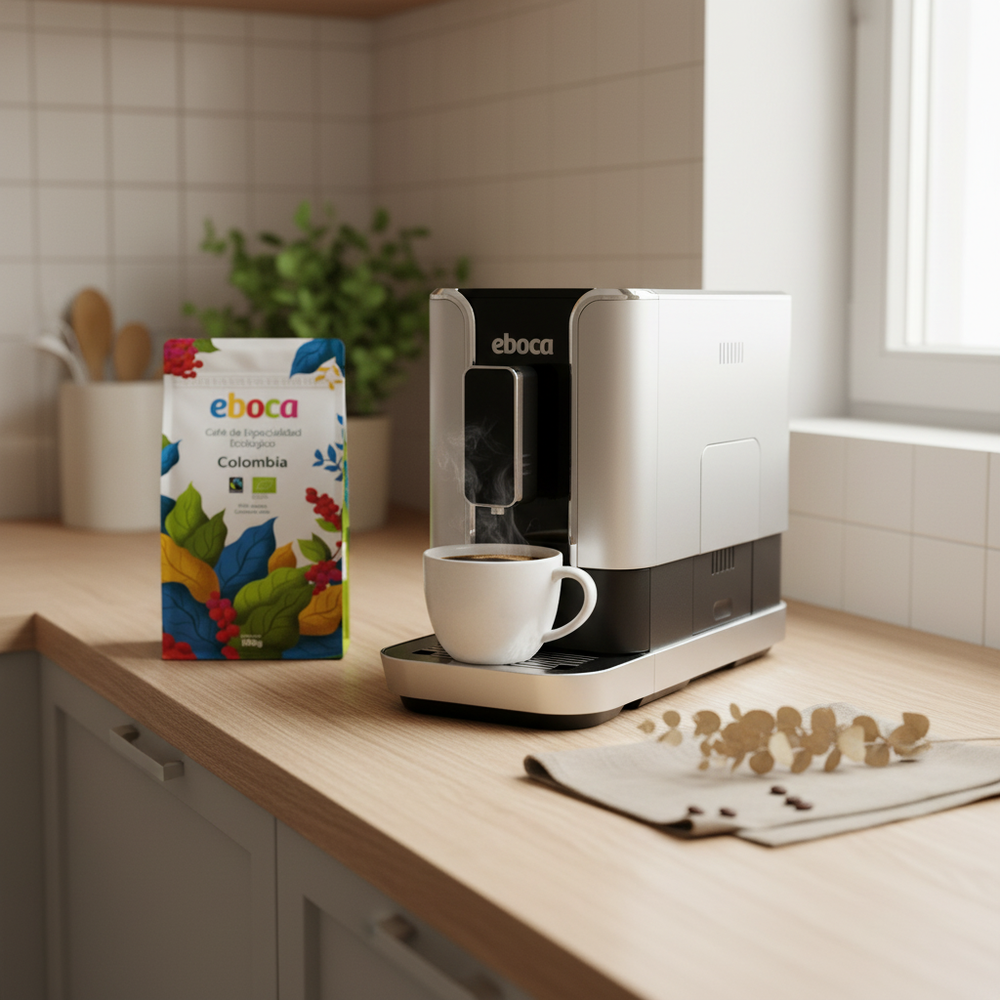 Cafetera Eboca MEIRA + 12 meses de café