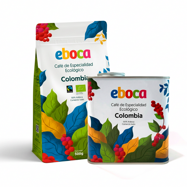 Pack Café Eboca Colombia bolsa 500g más lata reutilizable 500g