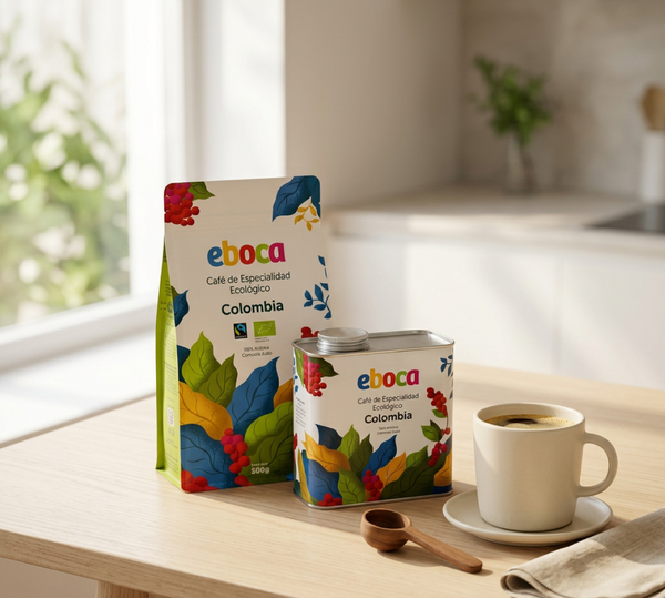 Pack Café Eboca Colombia bolsa 500g más lata reutilizable 500g