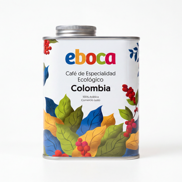 Café Eboca Especialidad Colombia · Lata 240g · 100% Arábica Ecológico